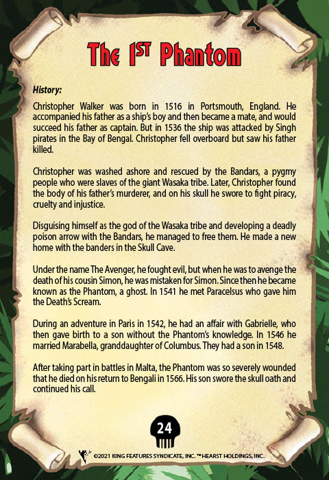 Phantom's Universe Character Card #24 - The 1st Phantom