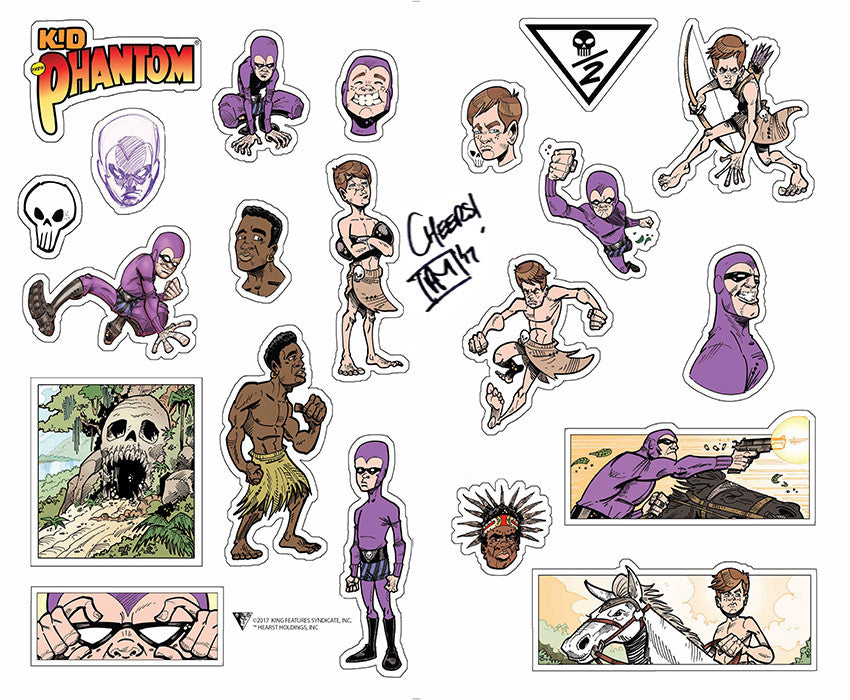 Kid Phantom Sticker signed