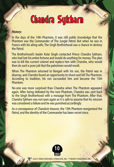 Phantom's Universe Character Card #10 - Chandra Sykharn