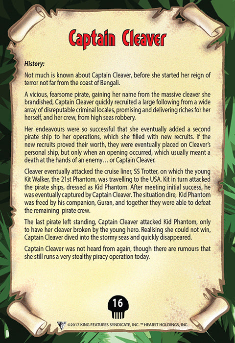 Phantom's Universe Character Card #16 - Captain Cleaver