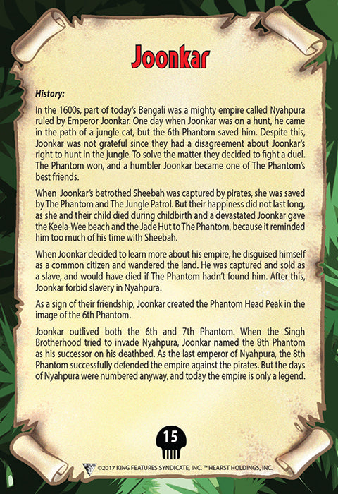 Phantom's Universe Character Card #15 - Joonkar