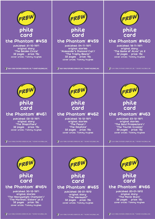 Phantom Philecard #458-466