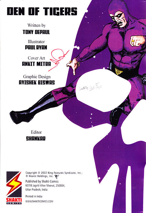 Shakti Phantom Comic #4 Signature