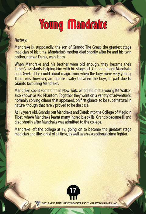 Phantom's Universe Character Card #17 - Young Mandrake