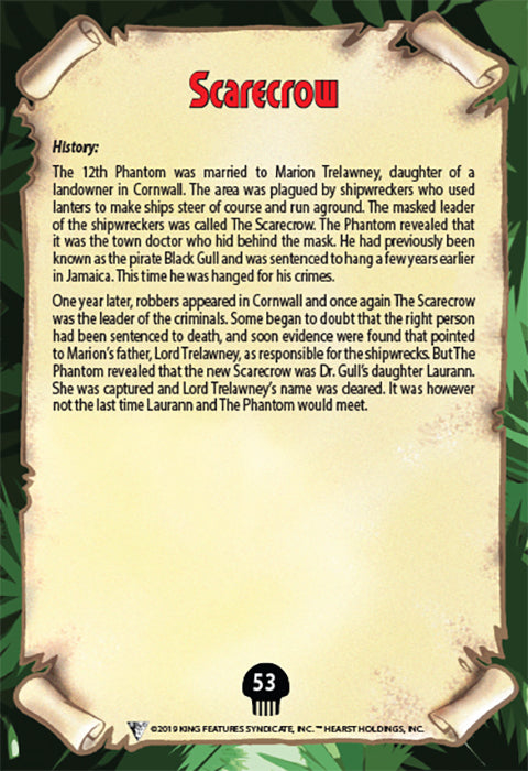 Phantom's Universe Character Card #53 - Scarecrow