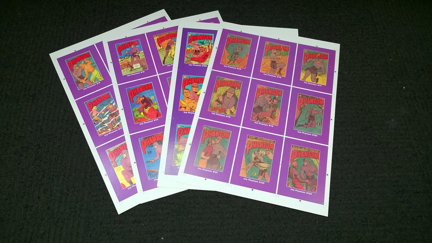 Uncut Philecard sheets