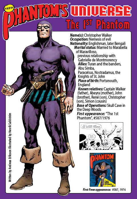 Phantom's Universe Character Card #24 - The 1st Phantom