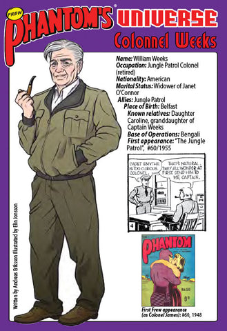 Phantom's Universe Character Card #25 - Colonel Weeks