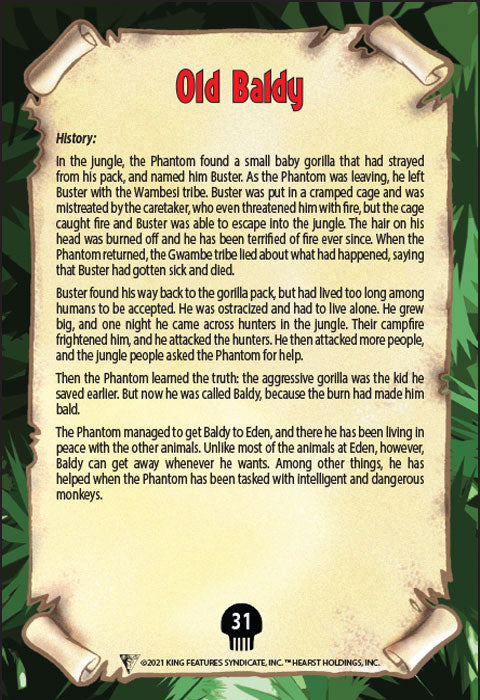Phantom's Universe Character Card #31 - Old Baldy