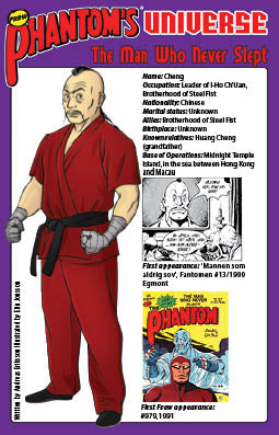 Phantom's Universe Character Card #39 - The Man Who Never Slept