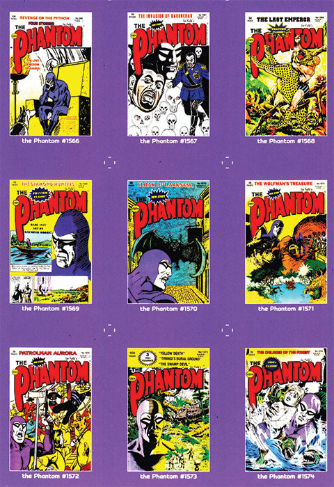 Uncut Philecard sheet #1566-1574