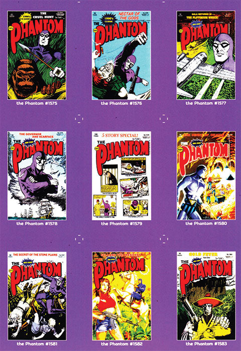 Uncut Philecard sheet #1575-1583