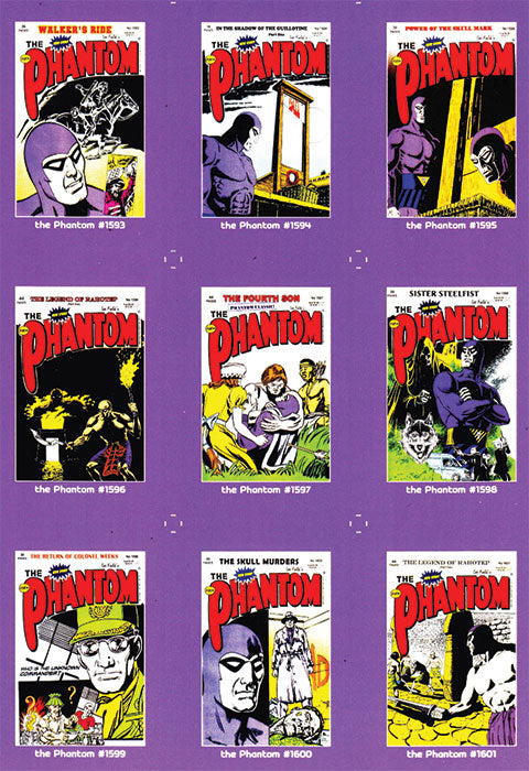 Uncut Philecard sheet #1593-1601