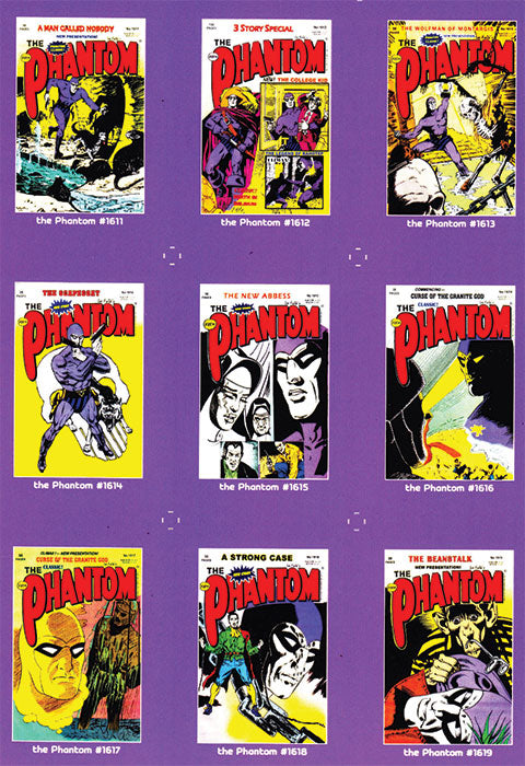 Uncut Philecard sheet #1611-1619