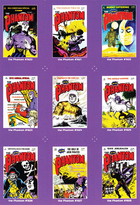 Uncut Philecard sheet #1620-1628