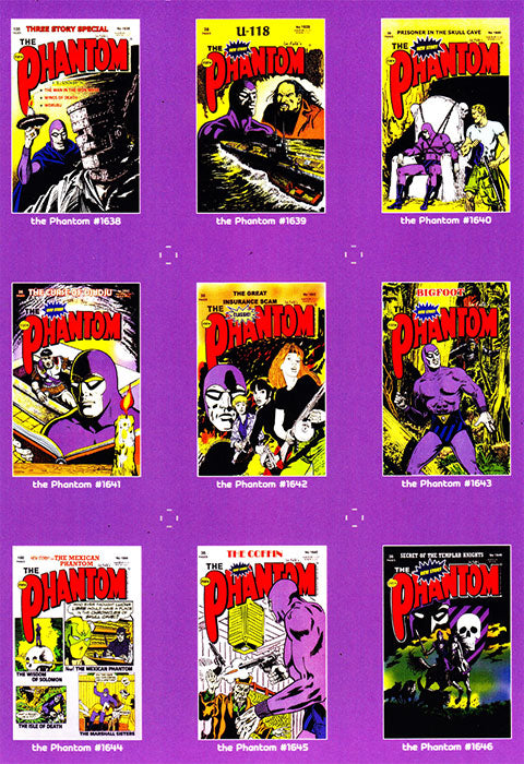 Uncut Philecard sheet #1638-1646