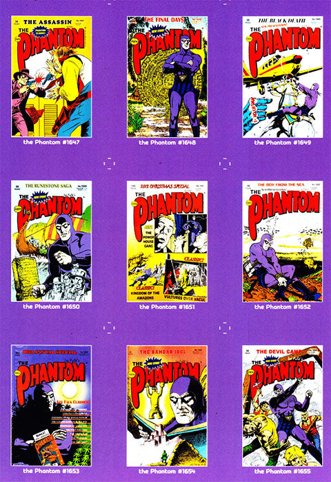 Uncut Philecard sheet #1647-1655