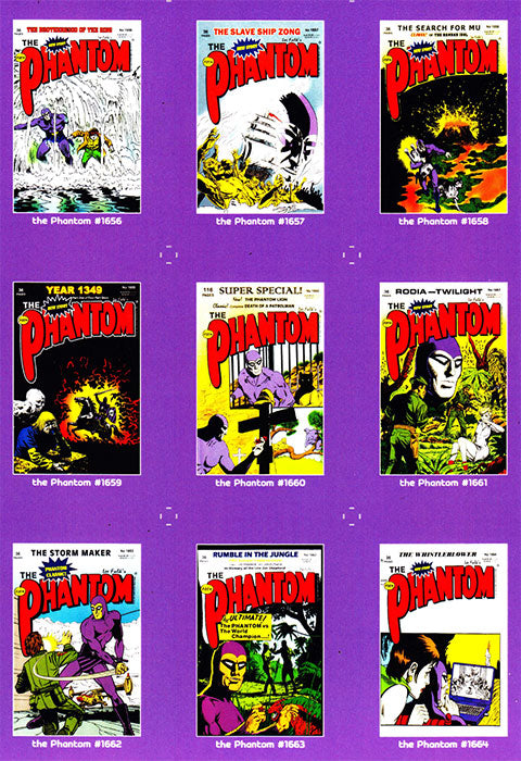 Uncut Philecard sheet #1656-1664