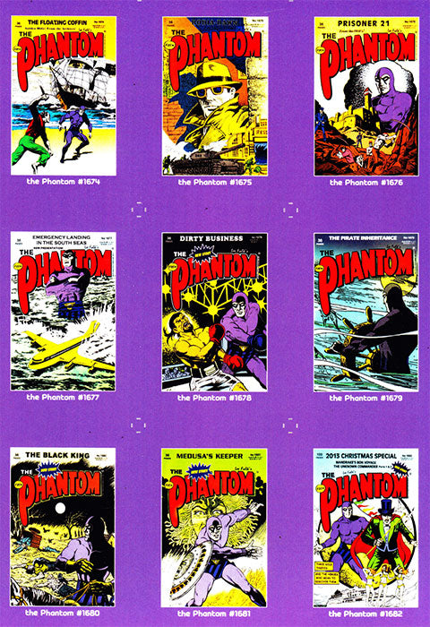 Uncut Philecard sheet #1674-1682