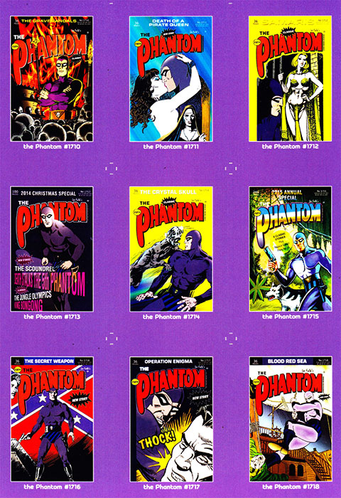 Uncut Philecard sheet #1710-1718