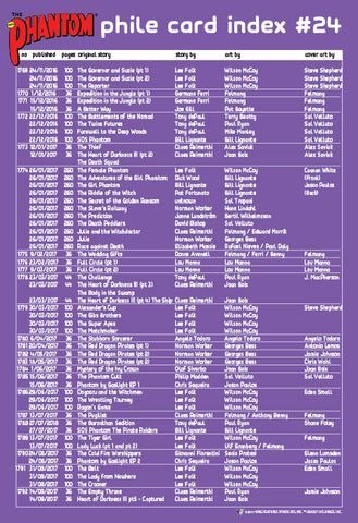 Phantom Philecard Index  #24 (colour)