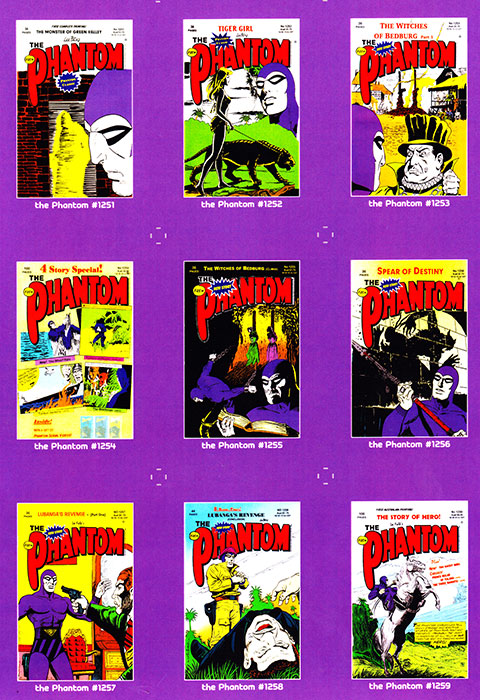 Phantom Philecard #1251 - 1259