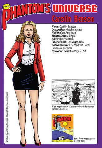 Phantom's Universe Character Card #13 - Caroline Benson