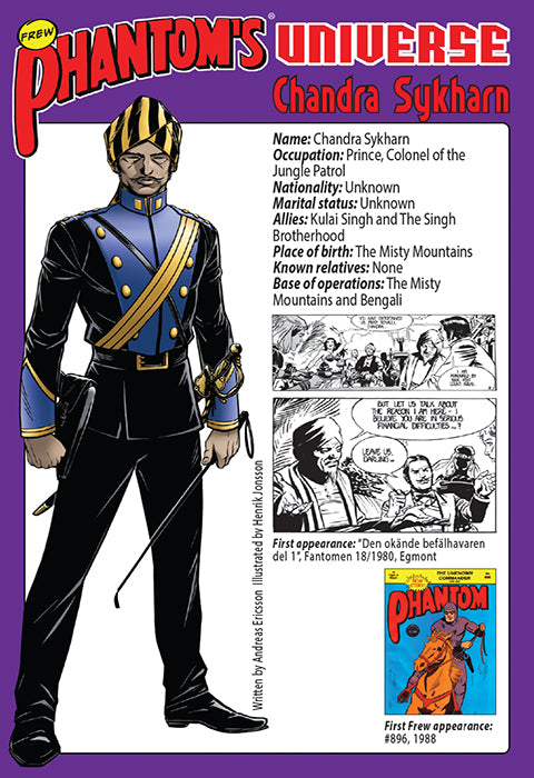 Phantom's Universe Character Card #10 - Chandra Sykharn
