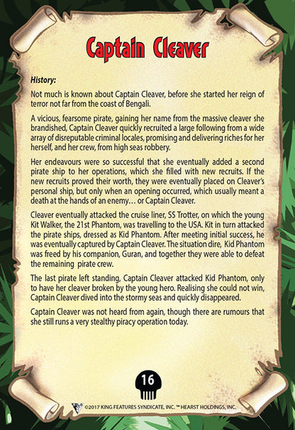 Phantom's Universe Character Card #16 - Captain Cleaver