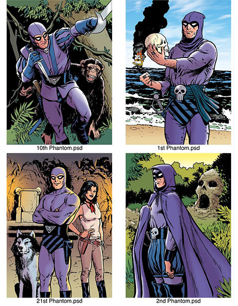 The Phantom Generations Trading Cards Uncut Sheets