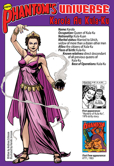 Phantom's Universe Character Card #19 - Karola Au Kula-Ku