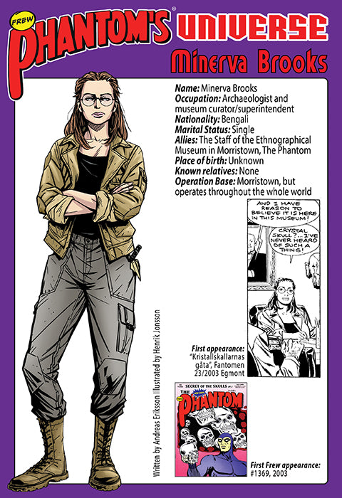 Phantom's Universe Character Card #20 - Minerva Brooks