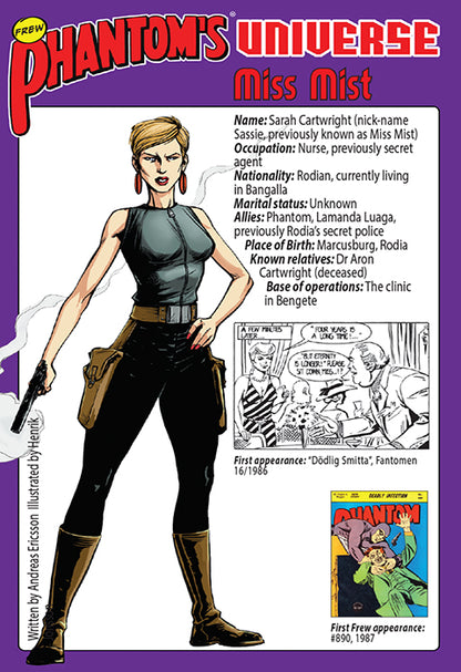 Phantom's Universe Character Card #08 - Miss Mist