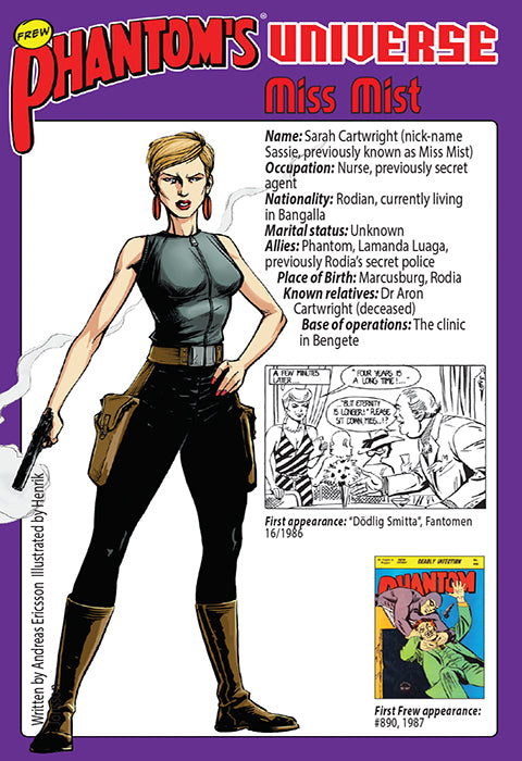 Phantom's Universe Character Card #08 - Miss Mist