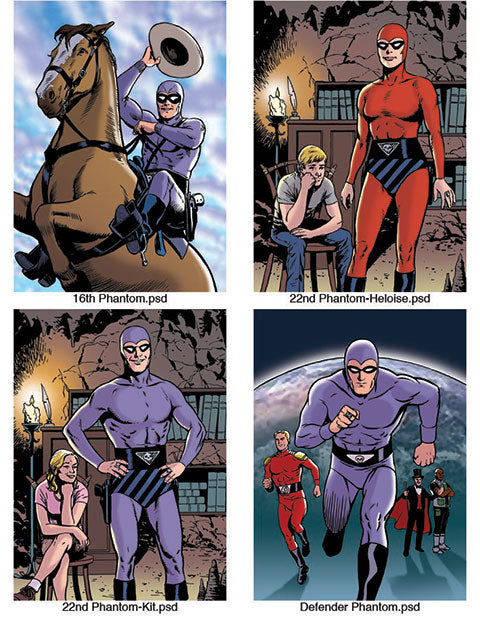 The Phantom Generations Trading Cards Uncut Sheets