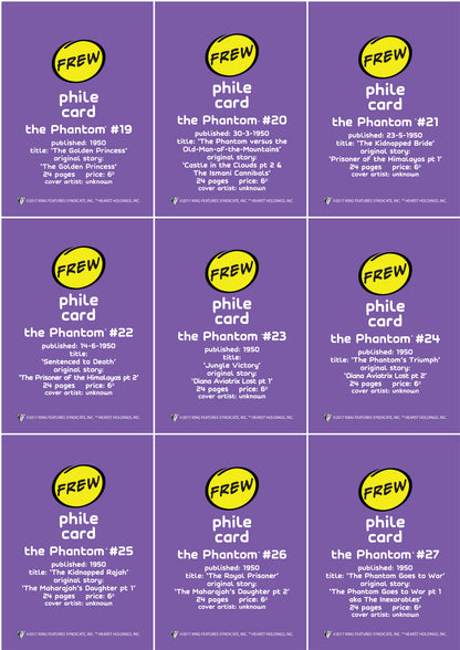 Phantom Philecard #19-27