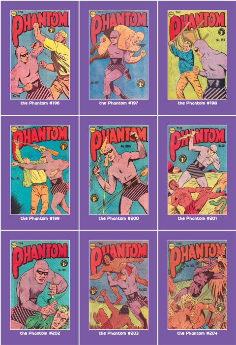 Uncut Philecard sheet #196-204