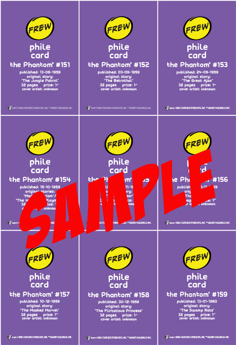 Uncut Philecard sheet #956-963