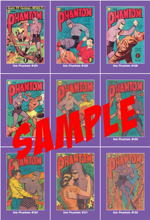 Phantom Philecard #1341-1349