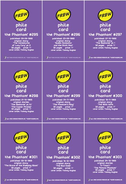Phantom Philecard #295-303