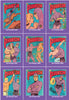 Uncut Philecard sheet #304-312