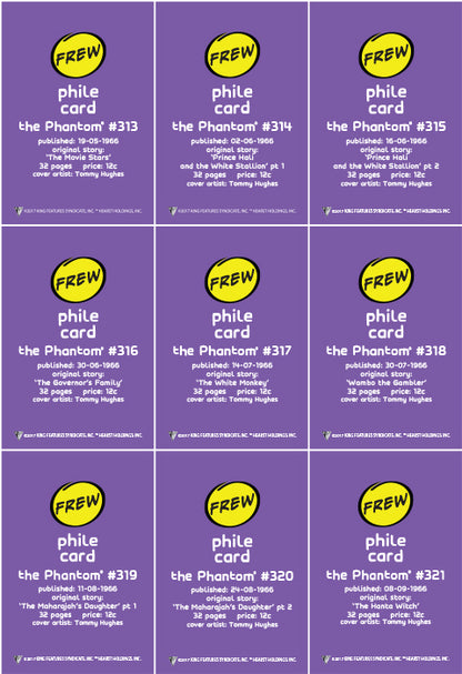 Phantom Philecard #313-321