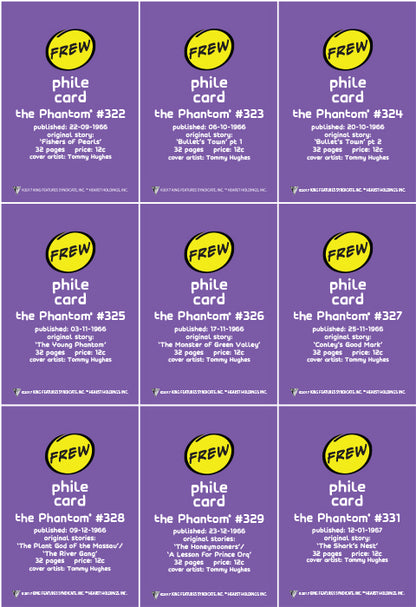 Phantom Philecard #322-331