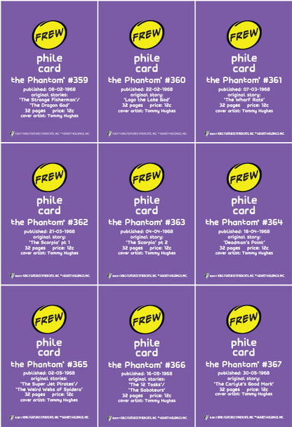 Phantom Philecard #359-367