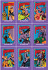 Uncut Philecard sheet #386-394