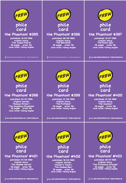 Phantom Philecard #395-403