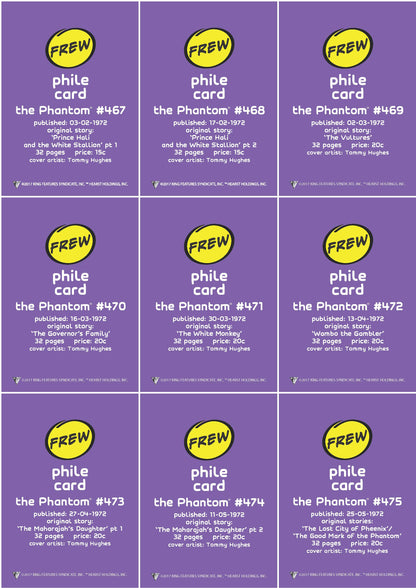 Phantom Philecard #467-475