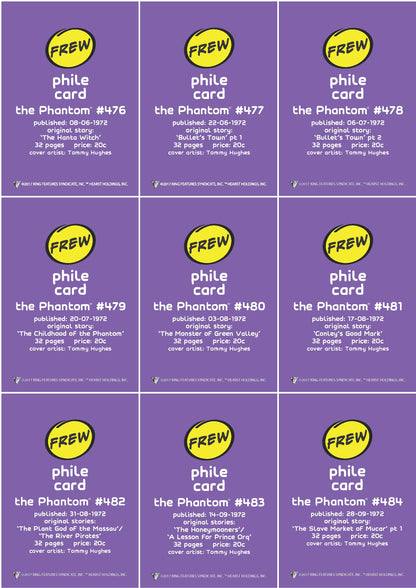 Phantom Philecard #476-484
