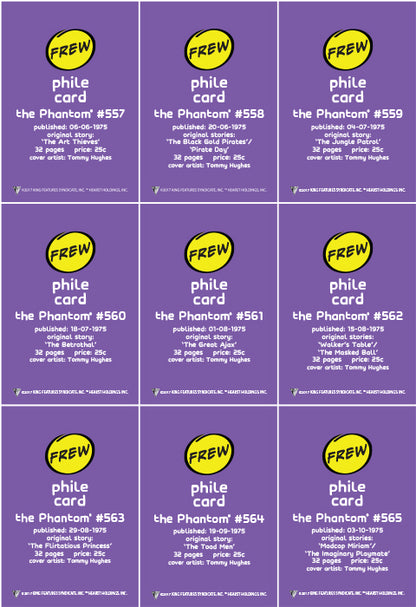 Phantom Philecard #557-565