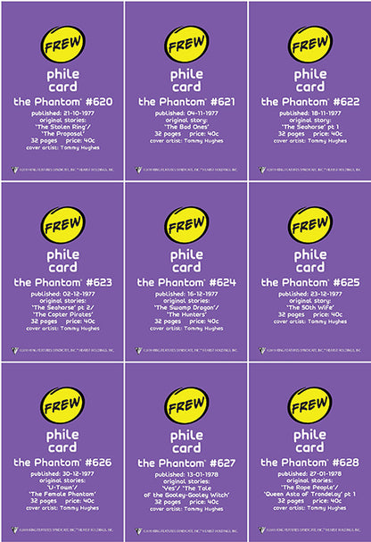 Phantom Philecard #620-628